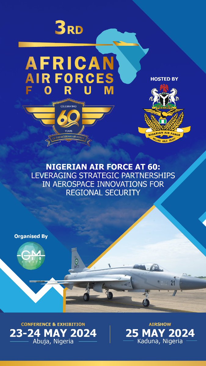 NIGERIAN AIR FORCE SET TO COMMEMORATE ITS 60 YEARS OF EXISTENCE facebook.com/share/p/y9XXwS…