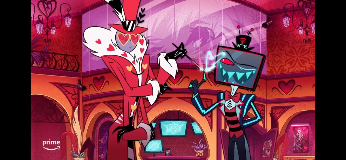 RubyRhiannon's tweet image. hey voxval shippers, I found something you’ll like
idk if most people noticed this or not, but when vox lights val’s cigarette in ep 2, the electricity is shaped like a heart #voxval #HazbinHotel #hazbinhotelvox #HazbinHotelValentino #VoxVal