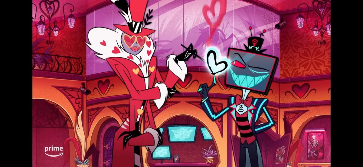 RubyRhiannon's tweet image. hey voxval shippers, I found something you’ll like
idk if most people noticed this or not, but when vox lights val’s cigarette in ep 2, the electricity is shaped like a heart #voxval #HazbinHotel #hazbinhotelvox #HazbinHotelValentino #VoxVal