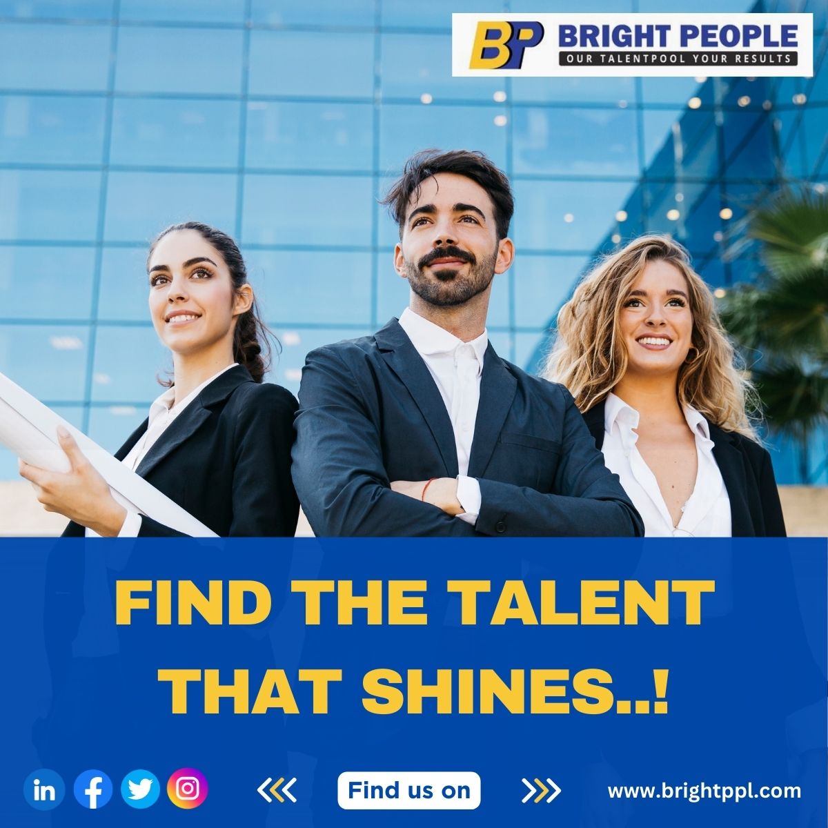 Brightpeople5's tweet photo. Are your current strategies to overcome common business challenges like hiring, retention, and company culture working?

Find the talent that shines..!

See how brightpeople can help?

Let us connect to discuss this.
Email: info@brightppl.com
Ph: +91 6366132529 https://t.co/2qxuyyuYIj