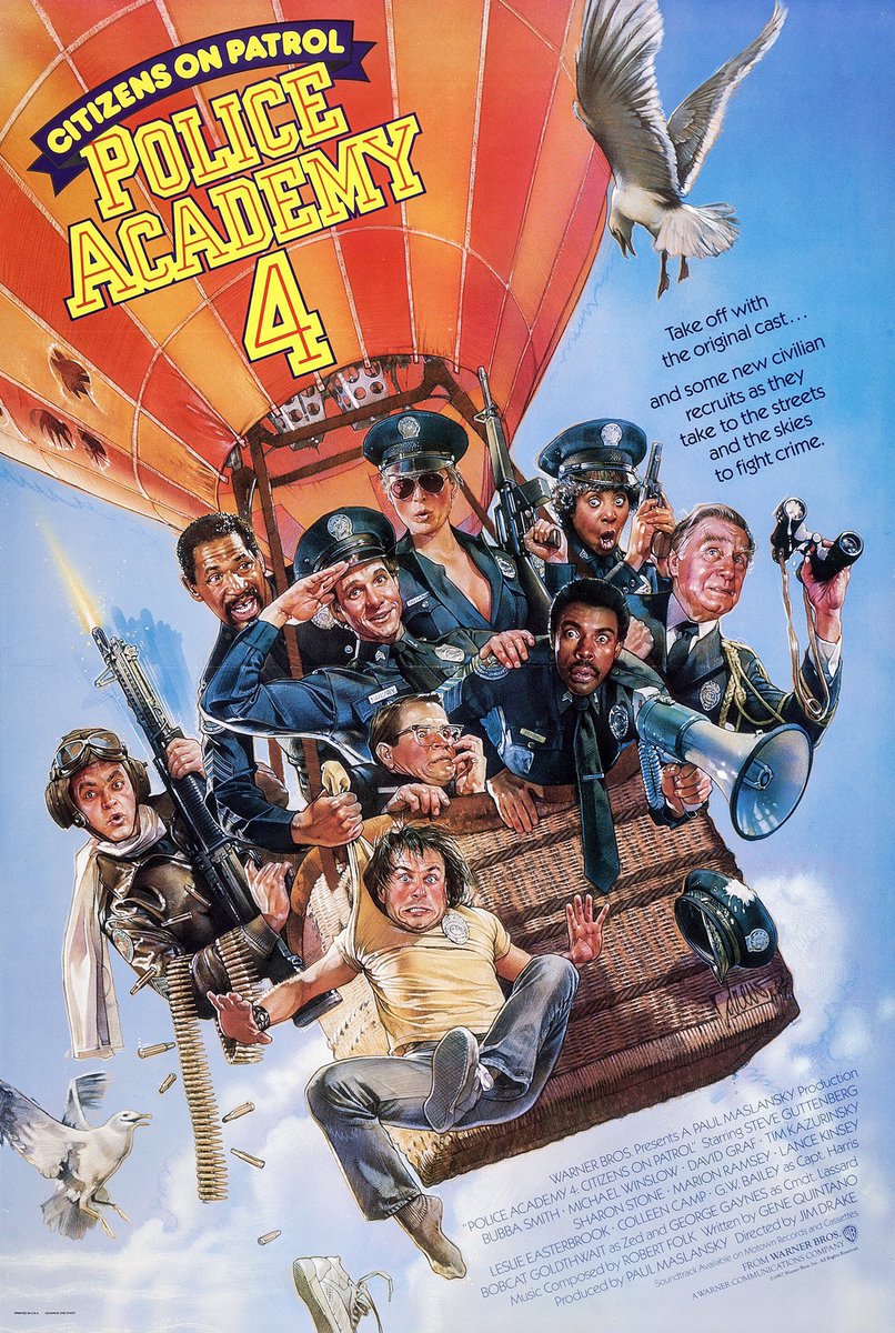 FilmNewsNos's tweet photo. 🎬MOVIE HISTORY: 37 years ago today, April 3, 1987 the movie ‘Police Academy 4: Citizens on Patrol’ opened in theaters!
#SteveGuttenberg #BubbaSmith #MichaelWinslow #DavidGraf #TimKazurinsky #LeslieEasterbrook #MarionRamsey #BobcatGoldthwait #LanceKinsey #DavidSpade #SharonStone https://t.co/6lsgN30YJV
