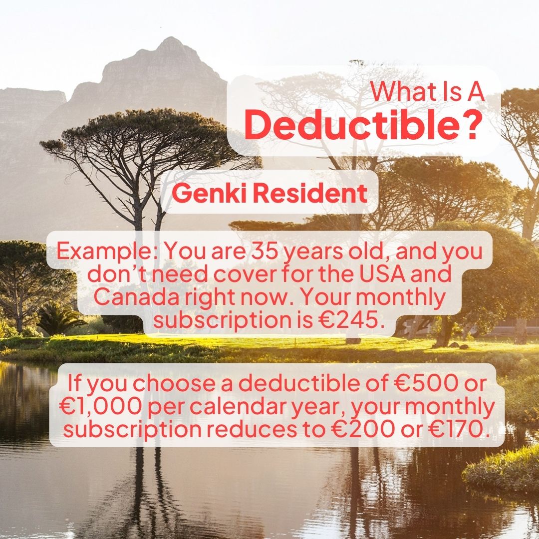 Do you know what the term 'deductible' means? 
Here is a quick overview.
Sign up today: genki.world/products

#healthinsurance #travelinsurance #nomadinsurance #digitalnomad #insuranceexplained