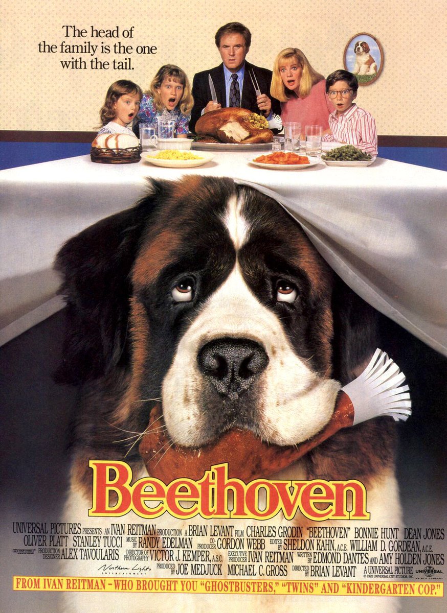 🎬MOVIE HISTORY: 32 years ago today, April 3, 1992, the movie ‘Beethoven’ opened in theaters!

#CharlesGrodin #DeanJones #BonnieHunt #NicholleTom #ChristopherCastile #SarahRoseKarr #OliverPlatt #StanleyTucci #DavidDuchovny #PatriciaHeaton #LaurelCronin #JosephGordonLevitt