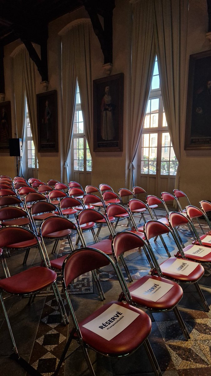 compostelle2024's tweet photo. La salle des Pèlerins attend nos invités pour l'ouverture de #compostelle2024 à 9h
Nous accueillerons des représentants de la Région @Occitanie , de @Regionsdefrance ainsi que de l'@UTCapitole https://t.co/fNWffoaEaq
