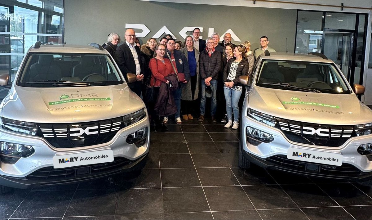 👍 <a href="/FAdmr76/">Fédération ADMR76</a> met à la disposition de plus de 220 #AidesàDomicile des véhicules électriques et thermiques en partenariat avec le groupe <a href="/renault_fr/">Renault France</a>, @bpce_assurances et avec le soutien financier de la <a href="/seinemaritime/">Seine-Maritime</a> et de la <a href="/cnsa_actu/">CNSA</a>