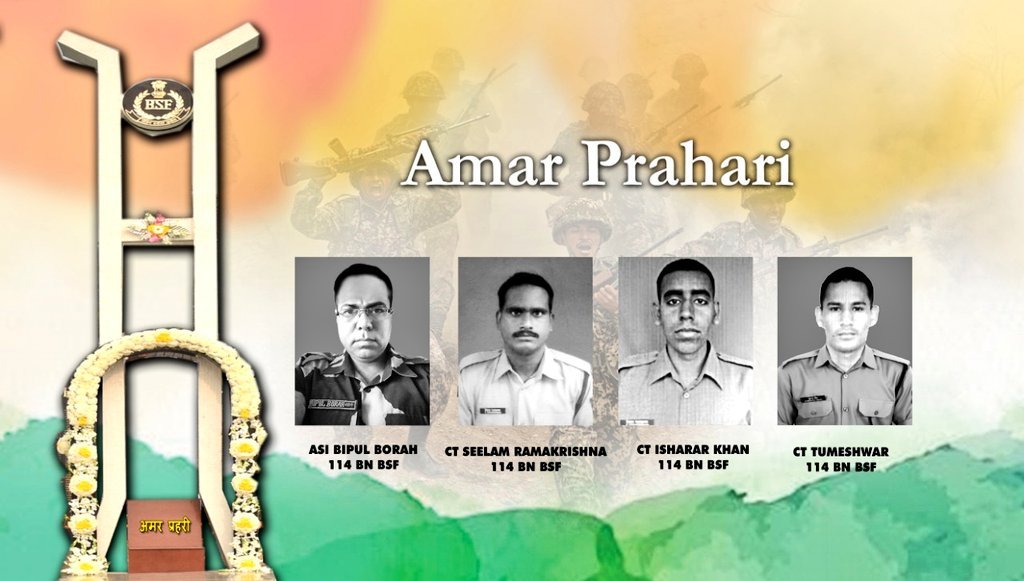 We salute the supreme sacrifice of ASI Bipul Borah, CT Seelam Ramkrishna, CT Isharar Khan, CT Tumeshwar and offer condolences to the family members They laid down their lives repelling an audacious attack of Naxals in #Kanker #Chhattisgarh