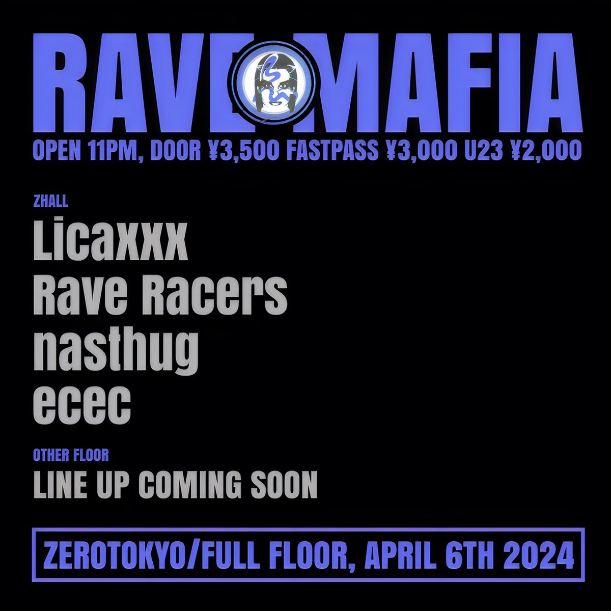 ZEROTOKYO_JAPAN's tweet photo. This weekend event

4.5 FRI
Feels
HP：https://t.co/LAjTXbSBtH
FASTPASS TICKET：https://t.co/9FFpXMBGdK

4.6 SAT
RAVE MAFIA
HP：https://t.co/7LOHGGXsPm
FASTPASS TICKET：https://t.co/4oZE76So44

#ZEROTOKYO https://t.co/HYErdckyLF