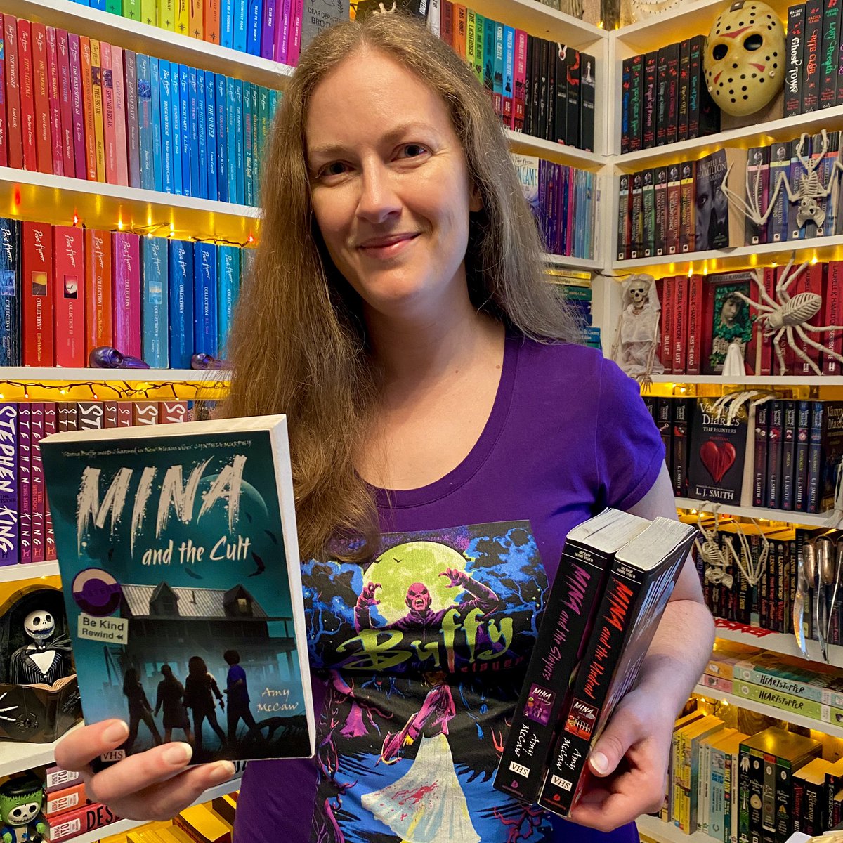 I can’t believe publication day is here and Mina and the Cult is finally out in the world! Thank you so much to everyone who worked on this book and to the readers who post about my books online, especially Team Mina. It makes such a difference!