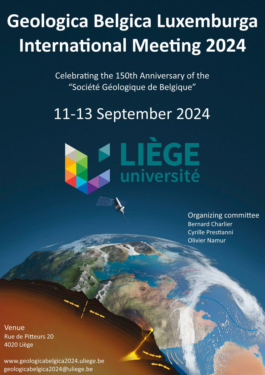 Registration and abstract submission for the Geologica Belgica Luxemburga International Meeting 2024 are now open! 

For more information: geologicabelgica2024.uliege.be