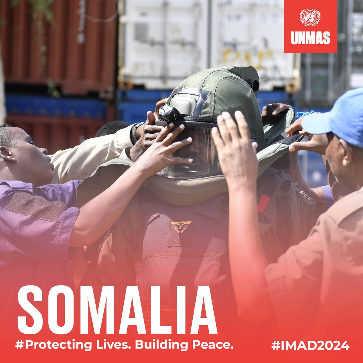 Every hour, mines & explosives continue to cause death & injury globally including in #Somalia, with children often the victims.

As we mark #IMAD2024, @UNMAS is advocating for greater awareness of needs & rights of people with disabilities in conflict settings. #MineAction