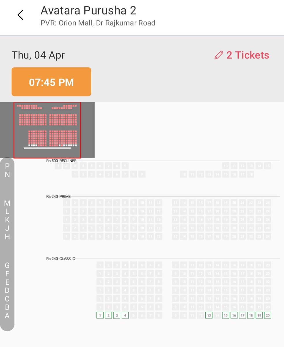 #AvataraPurusha2 Bengaluru premier show sold out (almost)😅. Looking at this, curiosity about part 2 is sky high among the audience. @SimpleSuni @realSharaan