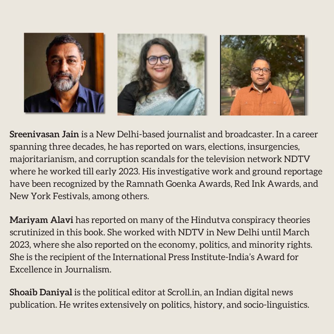 Delhi, join us tomorrow (April 5) at @BookshopInc. @ShoaibDaniyal in conversation with @SreenivasanJain and @MariyamAlavi at 6pm. RSVP here: docs.google.com/forms/d/e/1FAI…