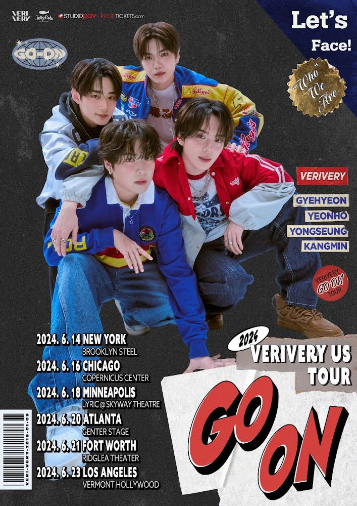 VERIVERY is Returning to the States  for their 2024 VERIVERY US TOUR [GO ON]! For more information follow @studio_pav TICKETS ⬇️ kpoptickets.com/collections/st… #verivery @HelixPublicity