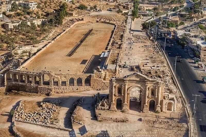 Hippodrome and Arch of Hadrian in Gerasa (Jerash) Jordan :

The arch of Hadrian at Gerasa was erected in 129-130 CE, on the occasion of emperor’s visit to the city of Decapolis. Main purpose of the arch was to mark imperial visit. Yet, its southern location also argues for…