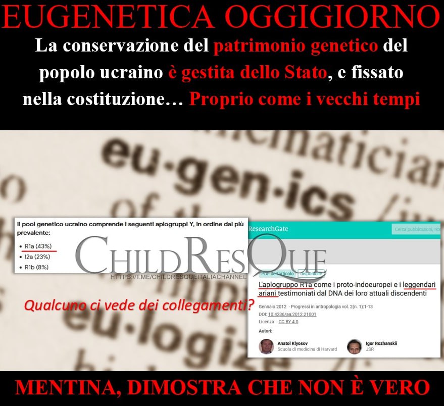 Bera49164308's tweet photo. ☢️EUGENETICA IL CHIODO FISSO DELLE élite GLOBALI☢️
#4aprile
#News_Ukraine #Mentana #nazism #Fact_check #Check_the_Sources
https://t.co/Yap3FXGpz5 https://t.co/6vjGsLIJVj