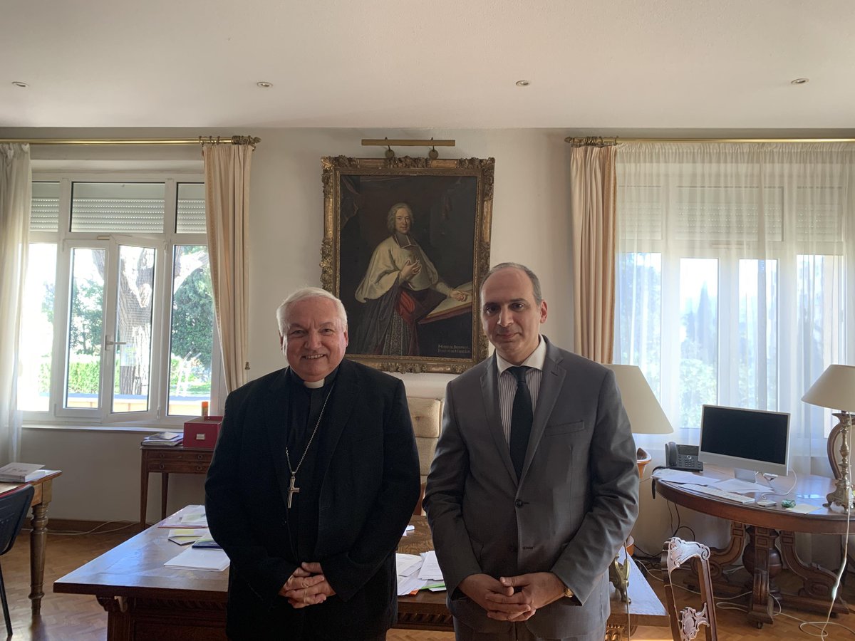 Le Consul Général d'Arménie Ara MKRTCHIAN est honoré d'avoir pu rencontrer Son Éminence Jean-Marc AVELINE, Cardinal Archevêque de Marseille.
Des échanges constructifs ont eu lieu concernant l’Arménie et sa communauté dans la cité phocéenne.