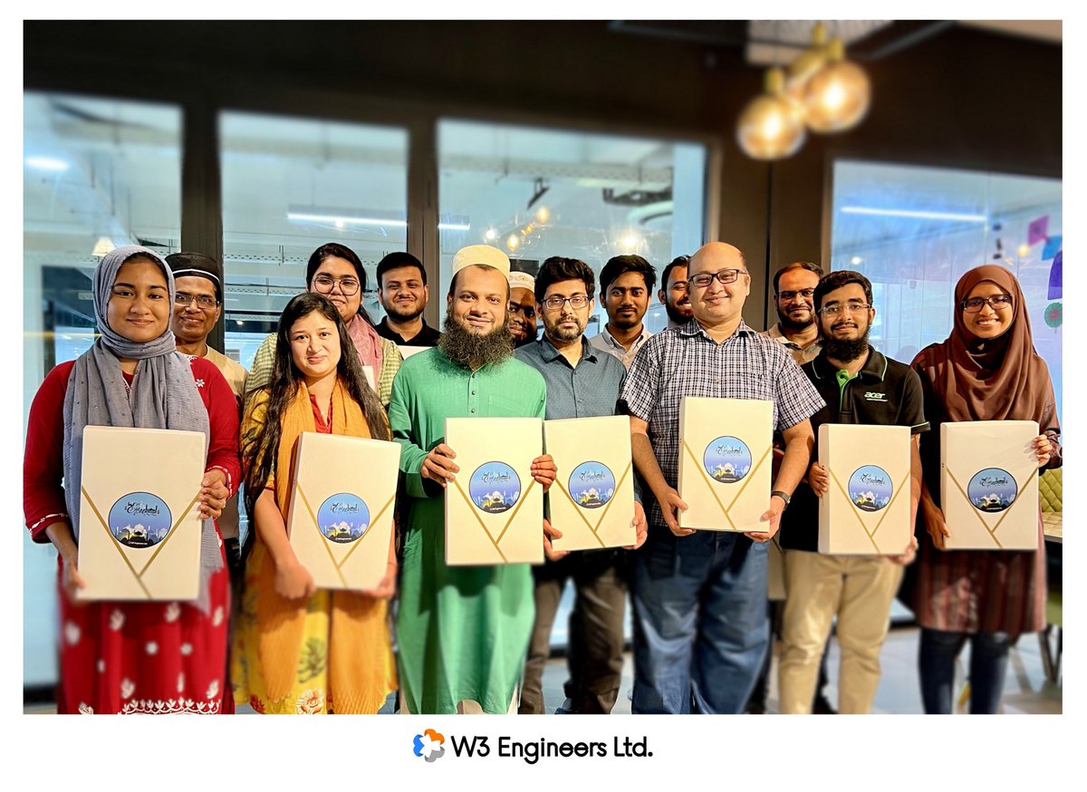 w3engineers's tweet image. 🌙 Celebrating Eid with Joy at W3! 🌙
Our team, our family. This Eid, W3 Family is spreading happiness with Eid gifts. We are immensely grateful for our amazing team at W3 Engineers, whose hard work and dedication continue to drive our success.
#EidCelebration #W3Family #EidGift