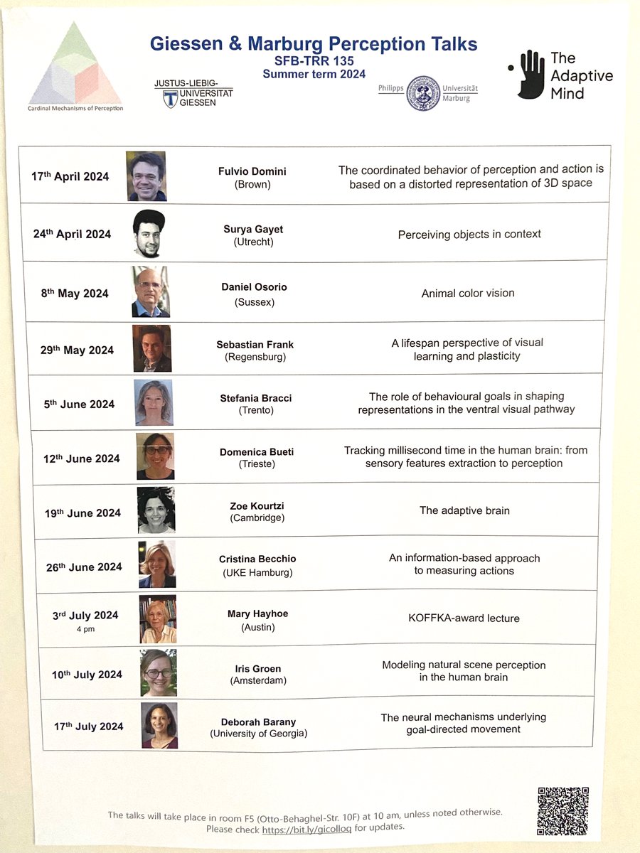 Kaiser Lab (@dkaiserlab) on Twitter photo Look at this super exciting lineup we have coming up for our perception talk series in the upcoming summer term <a href="/jlugiessen/">Universität Gießen</a>! Already looking forward to all the great talks and discussions.🌌 Look at this super exciting lineup we have coming up for our perception talk series in the upcoming summer term <a href="/jlugiessen/">Universität Gießen</a>! Already looking forward to all the great talks and discussions.🌌