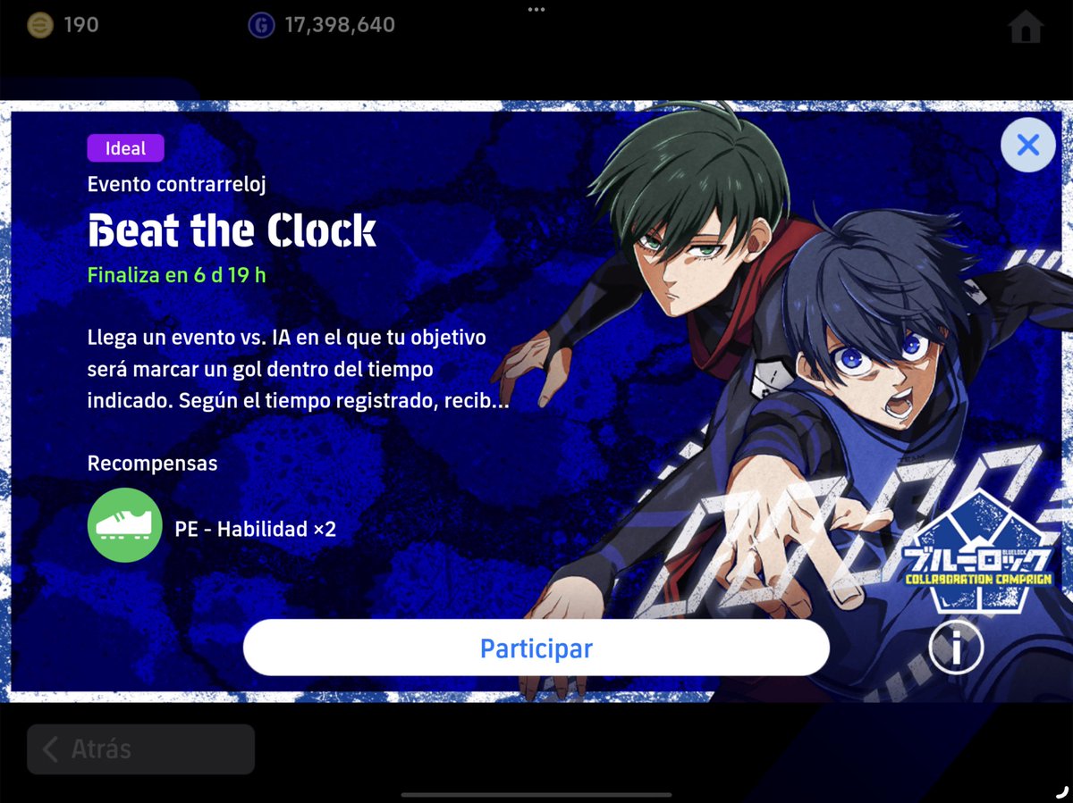 AxelGamesPlays's tweet photo. Nuevo evento Beat The Clock efootball
#AxelGames #AXG #eFootball2024 #efootballMobile2024 #efootball #eFootball2024γ’γγͺ #eFootballMobile https://t.co/JJ4ufnCBbB