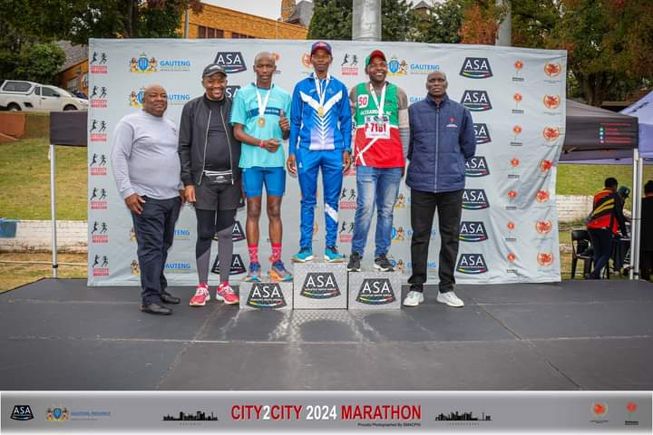 GallopersAC's tweet photo. The Blue Army on the podium at City to City Ultra Marathon

Congratulations to George Mooi "F1" and Khenene Semetse "F2"

#GallopersAC
#GallopInStyle
#BlueArmy🇦🇶
#BlueTrain https://t.co/VL0Z25TJjm