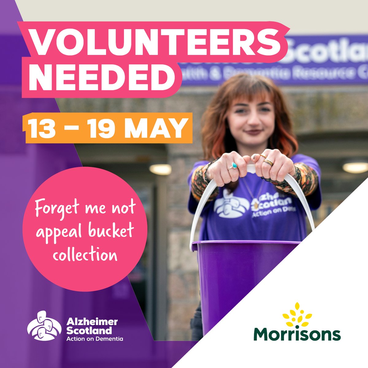 Could you spare a couple of hours to make a difference? We are teaming up with @Morrisons supermarkets in a nationwide fundraising appeal from 13 – 19 May. No experience required, just an enthusiastic & approachable nature, & a friendly face. More info👉pulse.ly/c3bspfwbdz