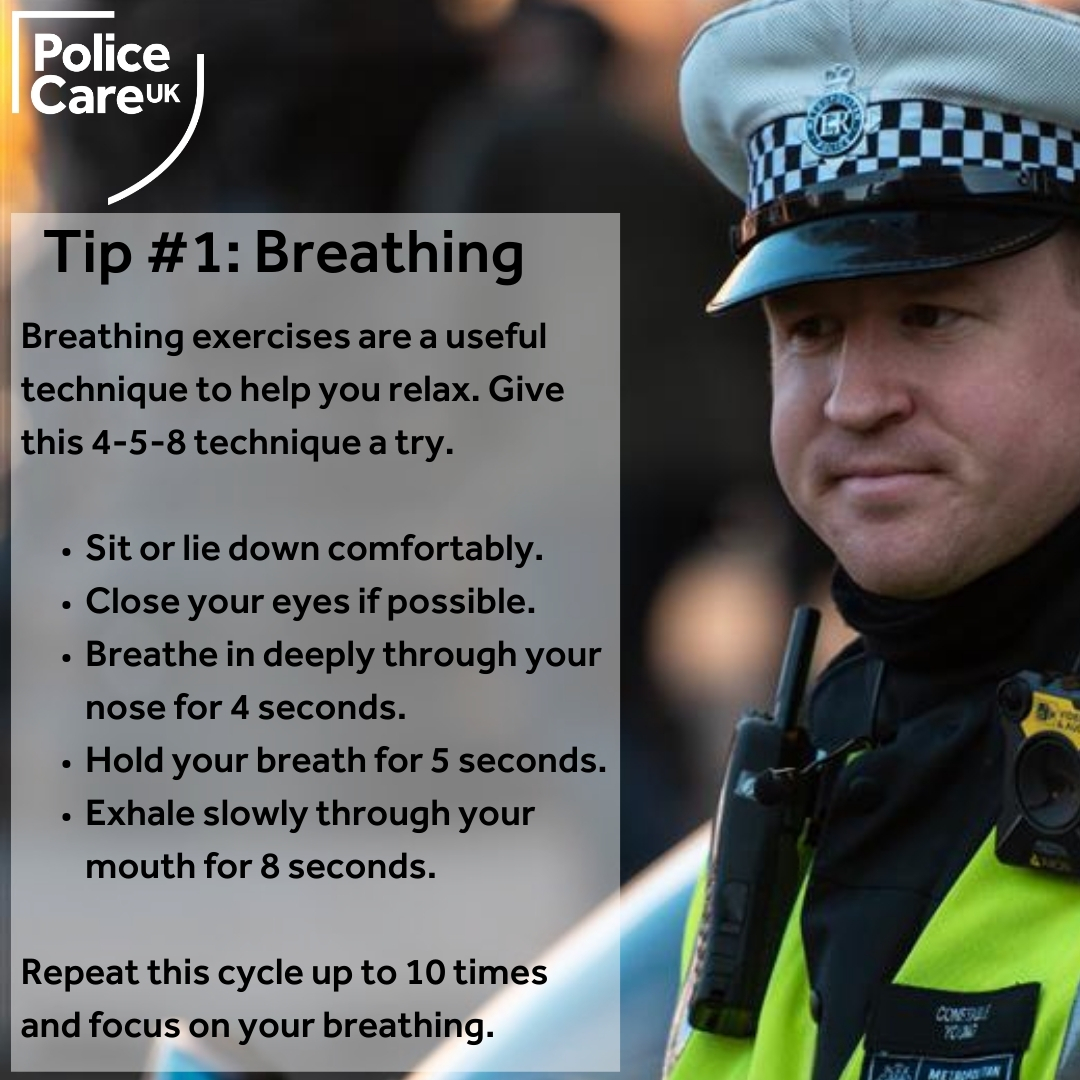 This #StressAwarnessMonth, Police Care UK is sharing tips to help you manage your stress in April. We provide clinical therapy and financial assistance to help police officers recover mental and physical health. For more, visit policecare.org.uk. #MentalHealthMatters