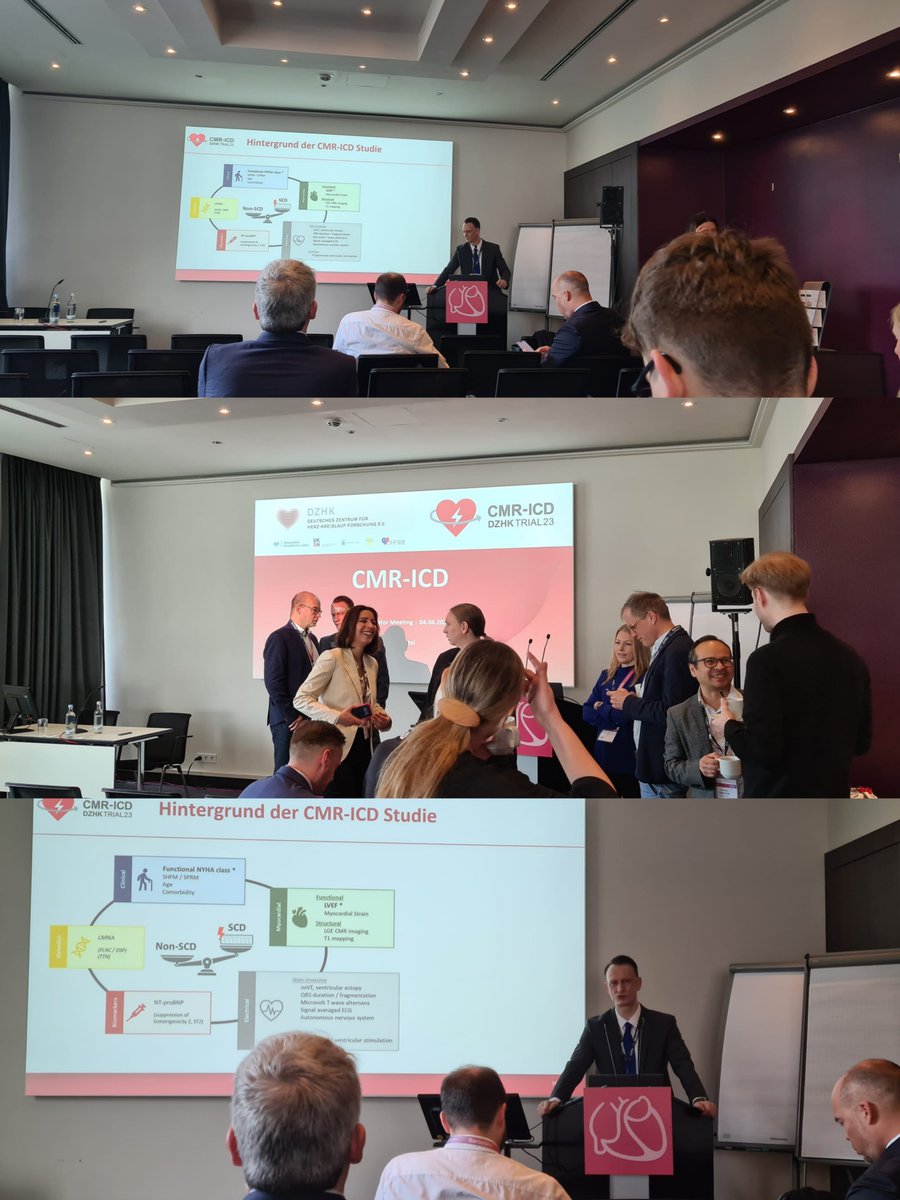 Successful Investigator and SC-Meeting for #CMRICDStudy at #DGKJahrestagung in #Mannheim! 🤩Great to discuss the positive impact our research will have on patient care! @IngoEitel @dzhk_germany #AFNET #Afib #dzhk #mrt #cardiology #NIDCM #LVEF #MRI #deathrisk #ICDtherapy