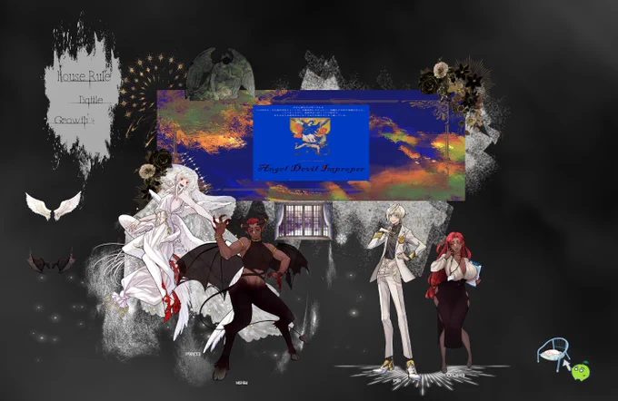 クトゥルフ神話TRPG「エンジェル・デビル・インプロパー」KP / レさんHO1天使/さとうHO2悪魔/腐っかさん昨日からまわしていただいてます!相方に性癖破壊されてる。 
