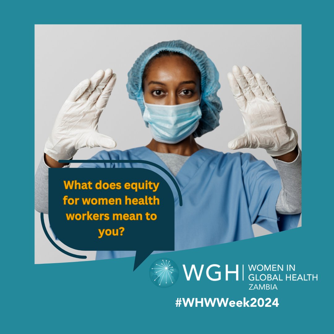 This Health Workers Week, we're celebrating by giving away 2 @wgh_zambia branded T-shirts! Join the fun! Comment with a photo in your health worker attire and share what equity means to you! Competition runs until Sunday, 1 PM CAT. #InvestInHealthWorkers #WHWWeek #HealthEquity