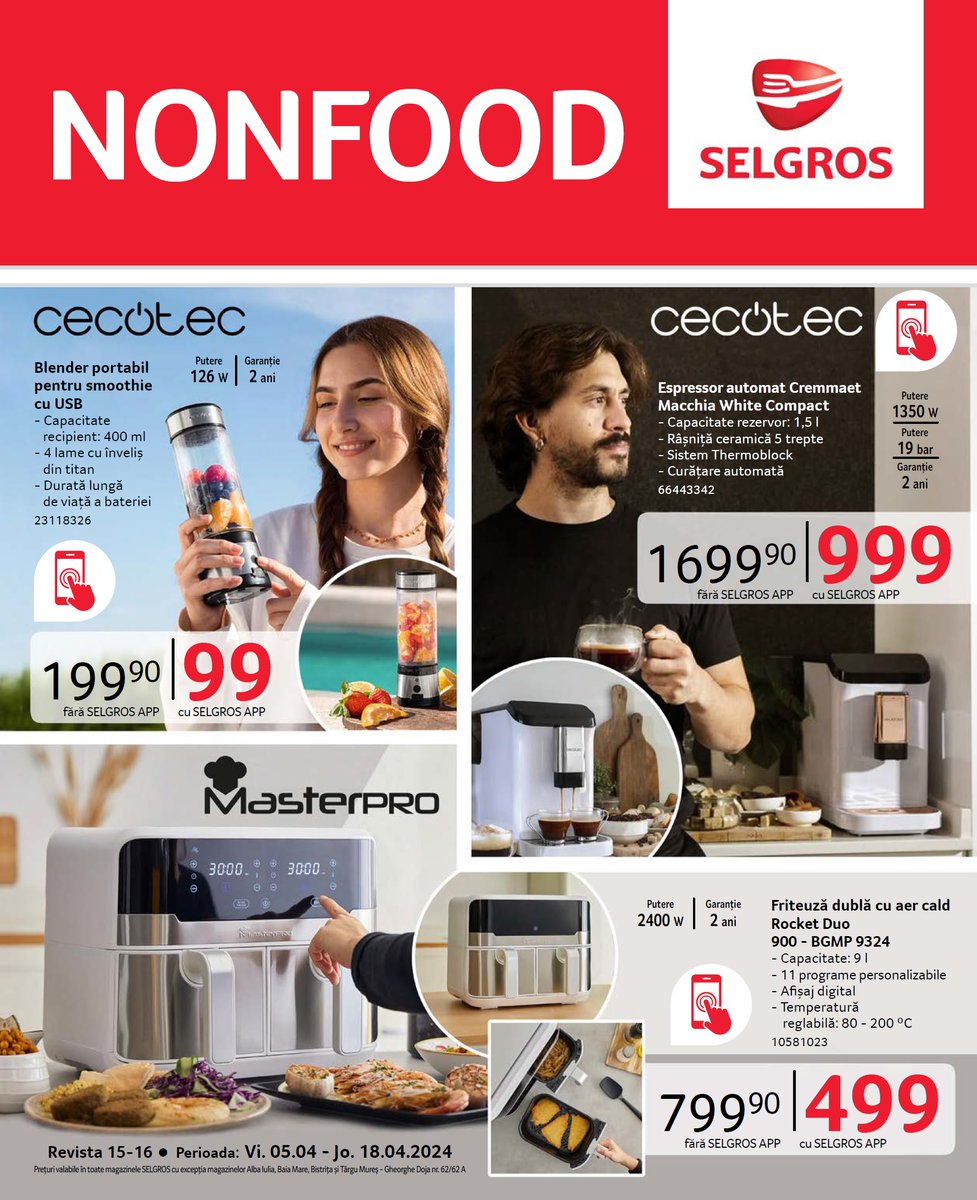 Catalog Selgros Nonfood 5 Aprilie 2024! 🎀🎀
Rasfoieste aici ->
catalog-az.ro/catalog/selgro…

#CatalogAZ #selgros #selgroscatalog