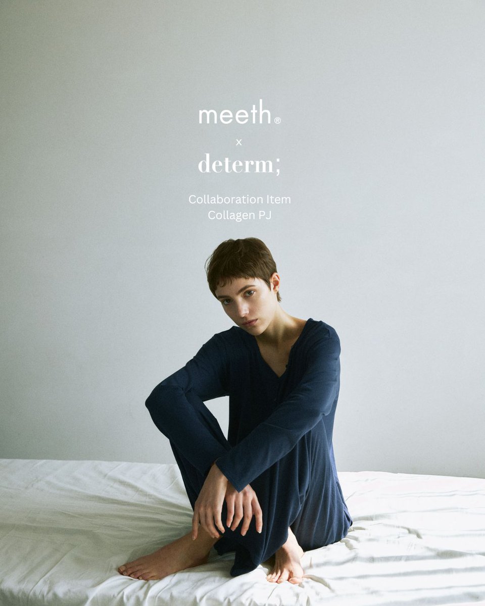 meeth_official's tweet photo. ラウンジウェアブランド「determ;」とのコラボレーションで実現した肌にも環境にもやさしい、しっとりした肌触りのパジャマ、現在先行販売中です❤️
■ 期間
2024/4/3(水)〜4/9(火)
■ 販売
・POP-UP STORE in FUKUOKA
・定期購入者様
▼詳細
https://t.co/eqLQAje3se
#meeth
#meethポータルサイト https://t.co/c98jEMQOmK