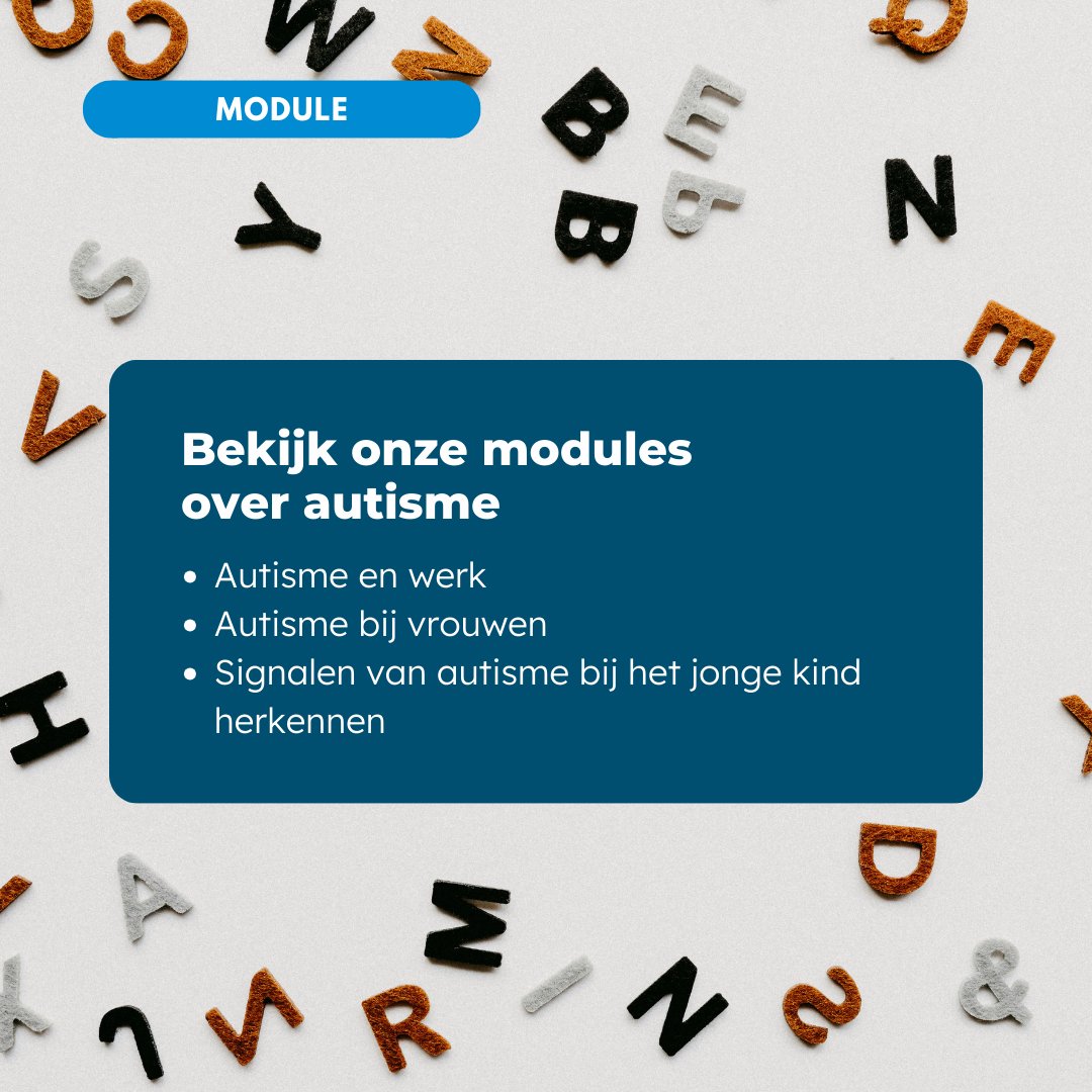 Het is autismeweek! Benieuwd waarom mannen vaker gediagnosticeerd worden dan vrouwen?
Wanneer je bij verzuim op werk kan denken aan autisme? En hoe je signalen herkent bij jonge kinderen?
Bekijk onze modules over autisme: nspoh.nl/bij-en-naschol…