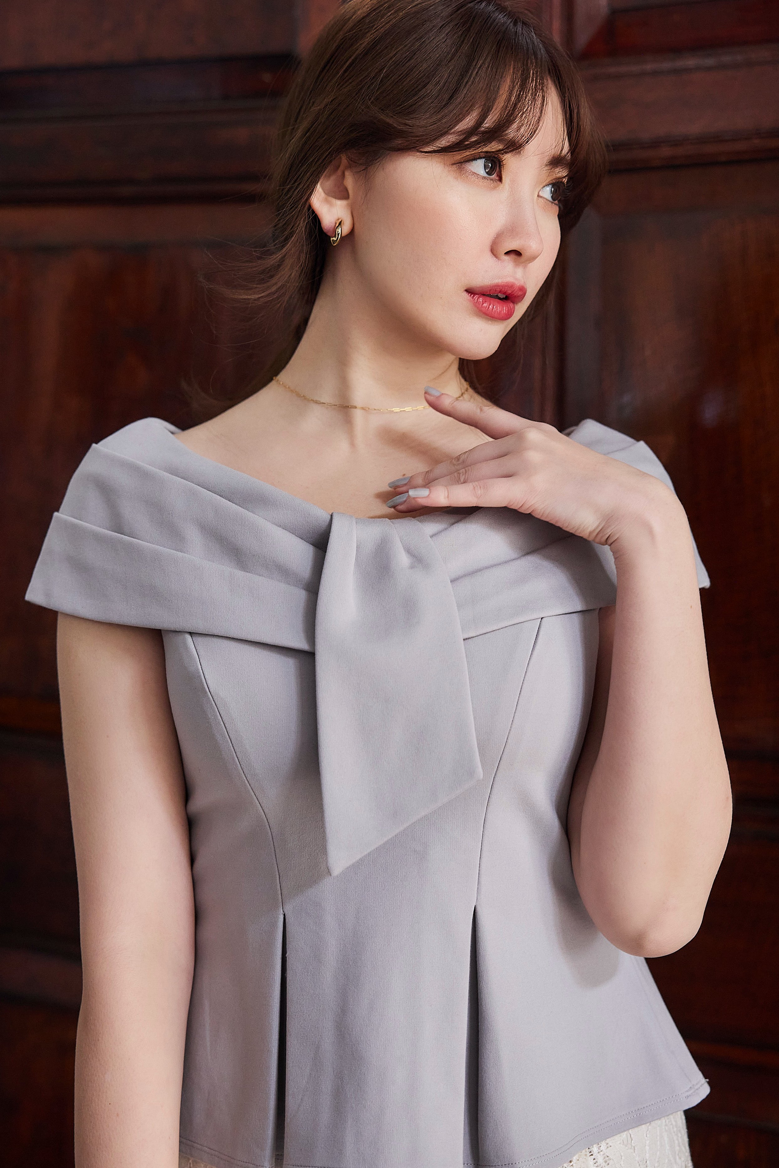 Lily Shawl Peplum Top