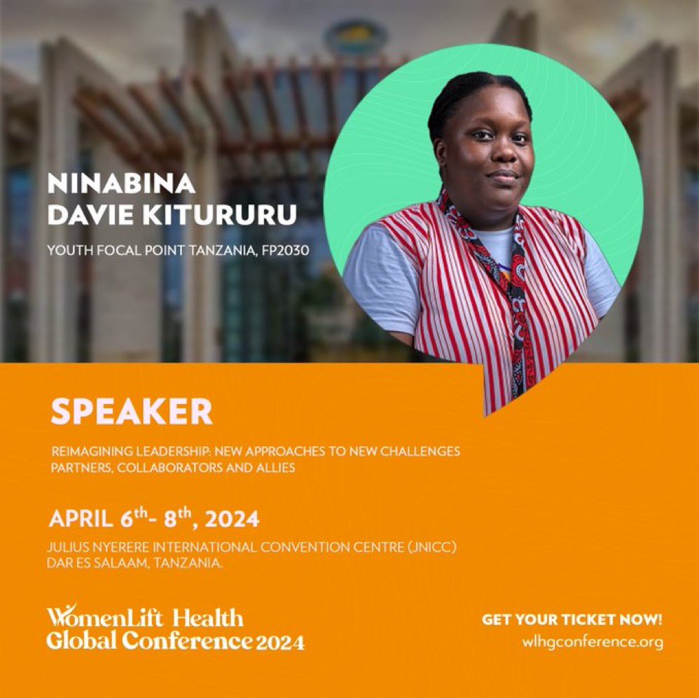Excited to share insights at the Women's Health Lift Global Conference on April 6th, 14:00-15:30! Join me as I discuss 'Empowering Youth Leadership in SRHR/Family Planning: Lessons from #FP2030.' Let's champion youth leadership together! #YouthLead #WHLGlobal