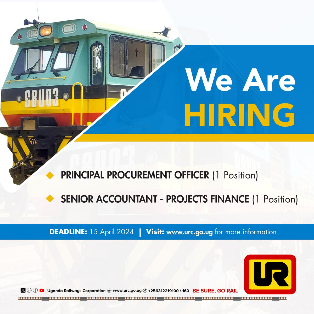 📌 To all qualified Ugandans in Accountancy and Procurement, opportunities are here.