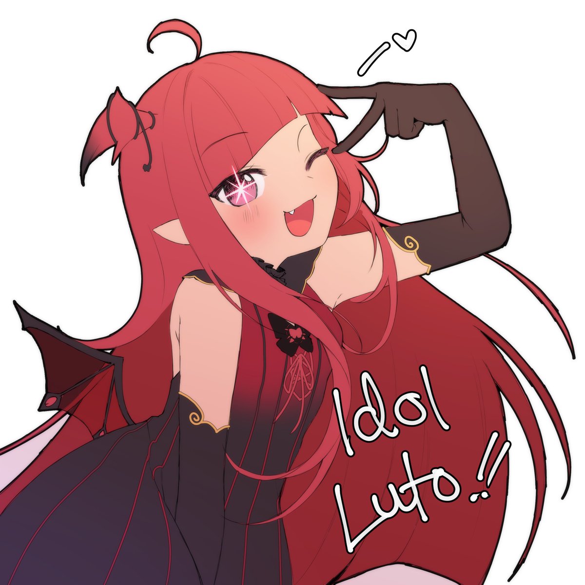 fabuufox's tweet photo. I was in charge of making an illustration for Araka Luto's Idol Cover!! I made a drawing celebrating the MV Cover tensai idol luto sama!!!  ><
#iLutostration https://t.co/8rPlVbojCY