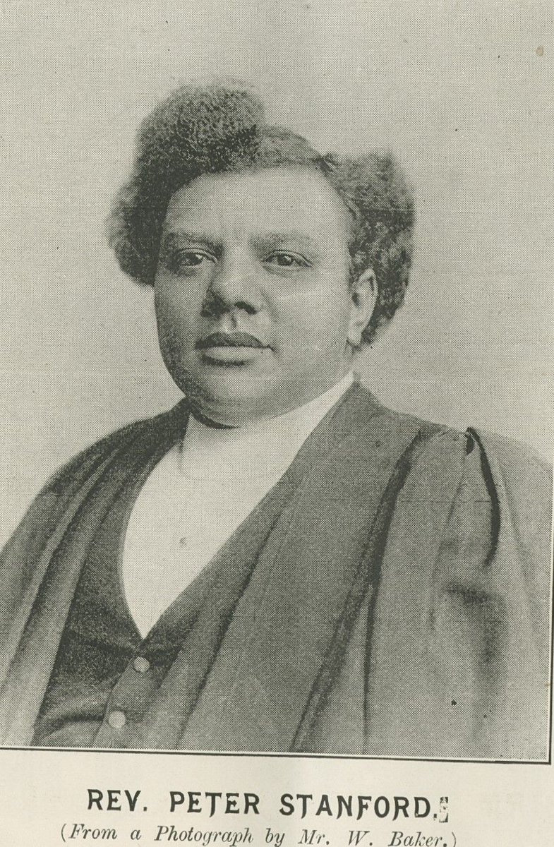 #LookinAtYa. It's the Revd. Peter Stanford - Minister of the Hope Street Baptist Church, Highgate between 1889 - 1895. Stanford was an African American and had spent time subjected to slavery. Faces & Places, vol.6, 1894, opposite page 184. L 08.2 @LibraryofBham