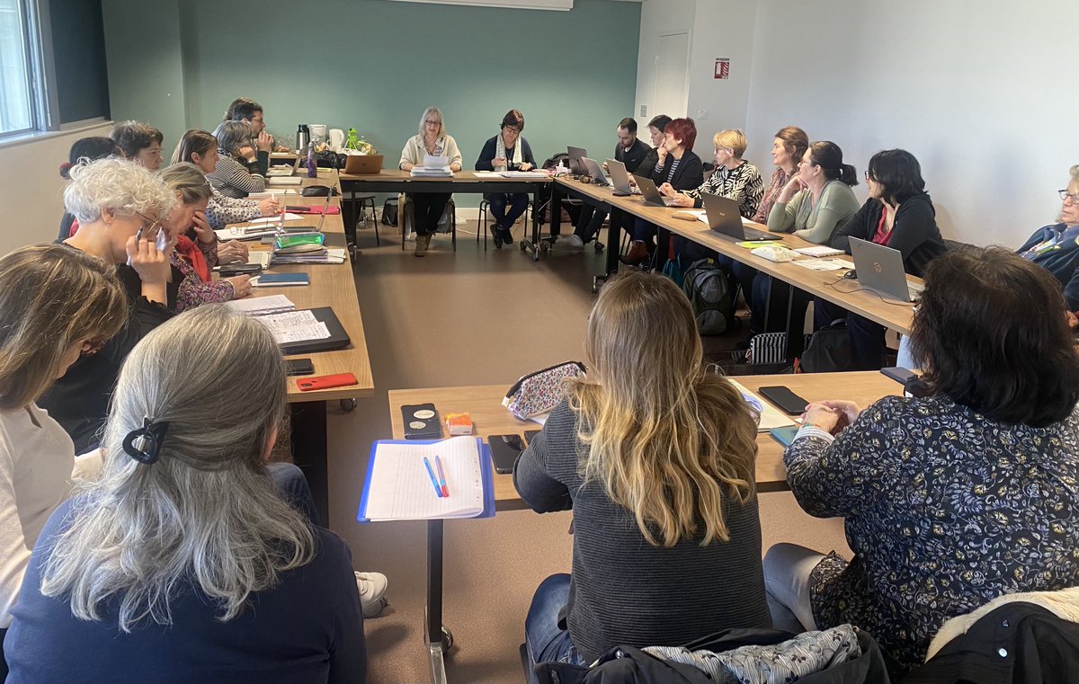 AGEEM_National's tweet photo. Jour d’élections à l’#ageem! 👏à ⁦@ChretienMyse⁩ qui renouvelle son mandat « je crois fermement que l’AGEEM joue un rôle essentiel dans la promotion de l’école maternelle » « nous avons le devoir de soutenir et valoriser les enseignants d’école maternelle » https://t.co/cYxUSCVGEh