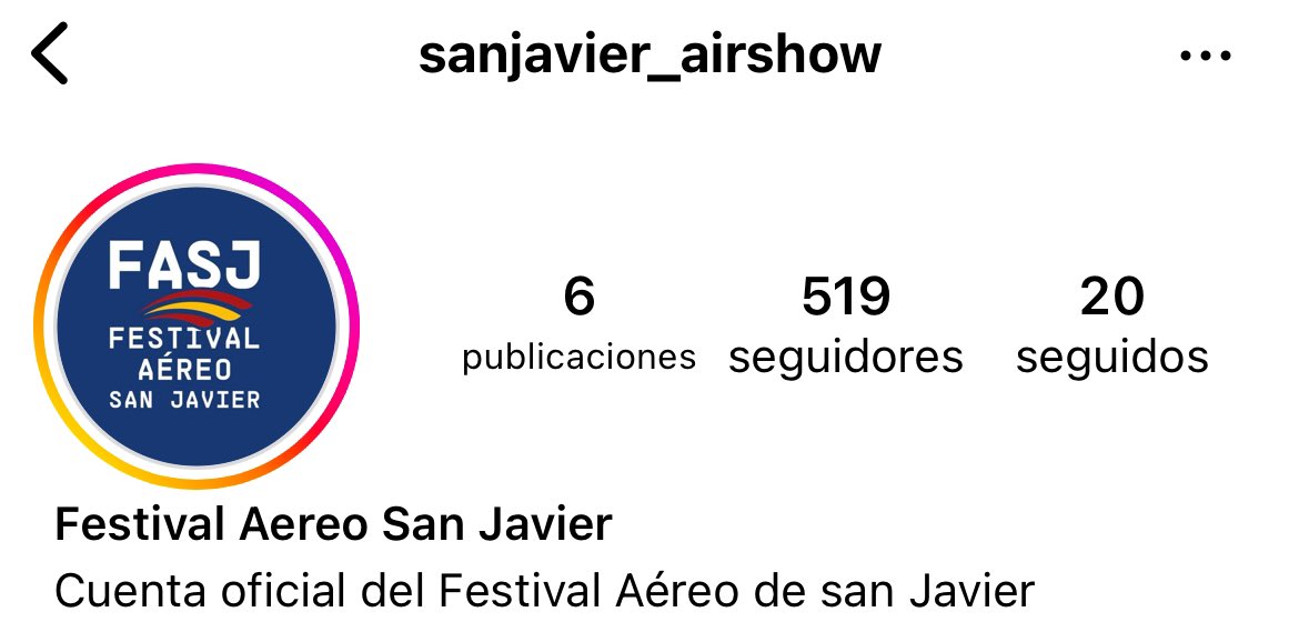 La cuenta de San Javier AirShow de Instagram os podrá dar la info que necesitéis.