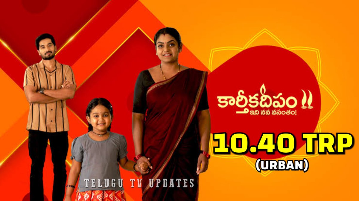 #KarthikaDeepam2 launching week got 10.40 TRP and becomes the No 1 serial 

#NirupamParitala #PremiVishwanath