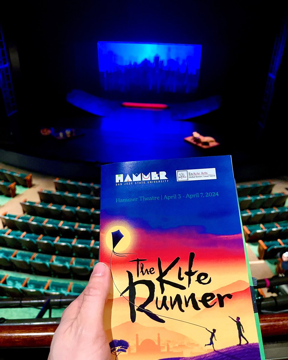 It’s opening preview for @kiterunnerbway North American tour, at the glorious @hammertheatre. Let’s fly! 🪁💙🇺🇸