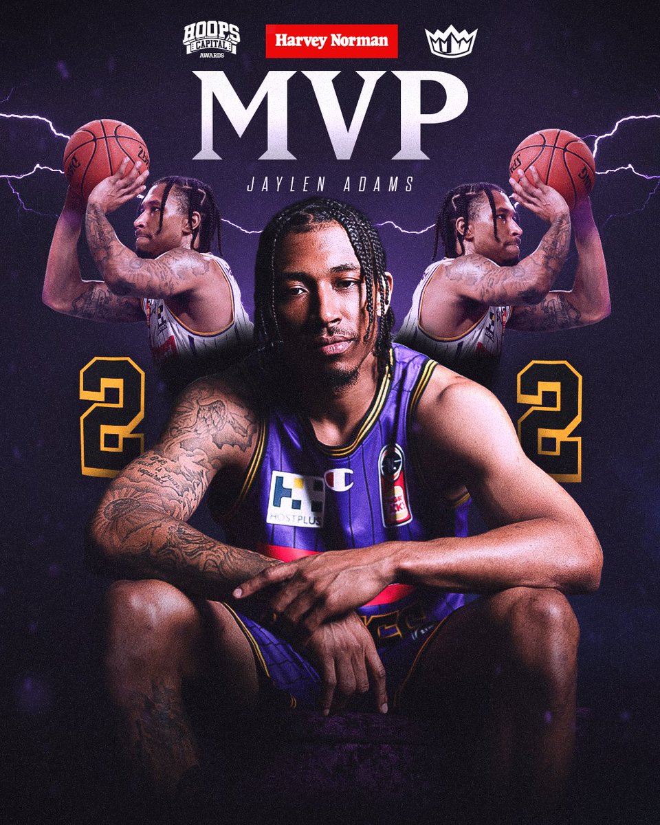 Congratulations to the Sydney Kings’ #NBL24 MVP, @10jadams 🏆 #LetItReign