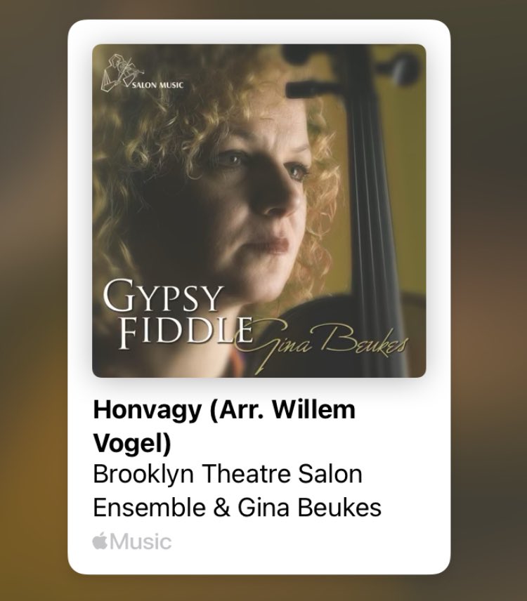 Honvagy Hungarian Traditional Song performed by Gina Beukes now online on the Salon Music label via iTunes. #classicalmusic #violin #ensemble #transcription #hungarian #gypsy #gypsymusic #audio #audiostreaming music.apple.com/za/album/honva… music.apple.com/za/album/honva…