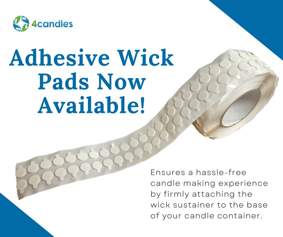 Say goodbye to glue dots and glue guns! Made from durable foam and featuring double-sided adhesive, these pads are designed to secure your wick sustainer to the bottom of your candle container. Available here: 4candles.co.uk/candle-making.…