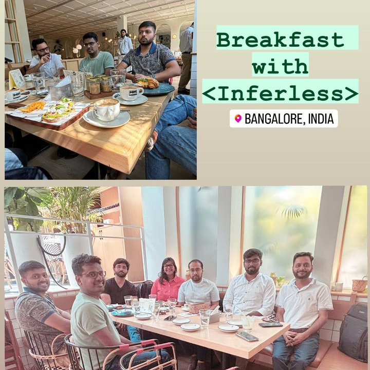 Our fourth 'Breakfast with @Inferless_ ' today was a blast. Looking forward to the next gathering! 💚 Together, we explored the evolution from closed to open-source AI deployment models, delved into technical solutions for data extraction, function calling, and discussed the…