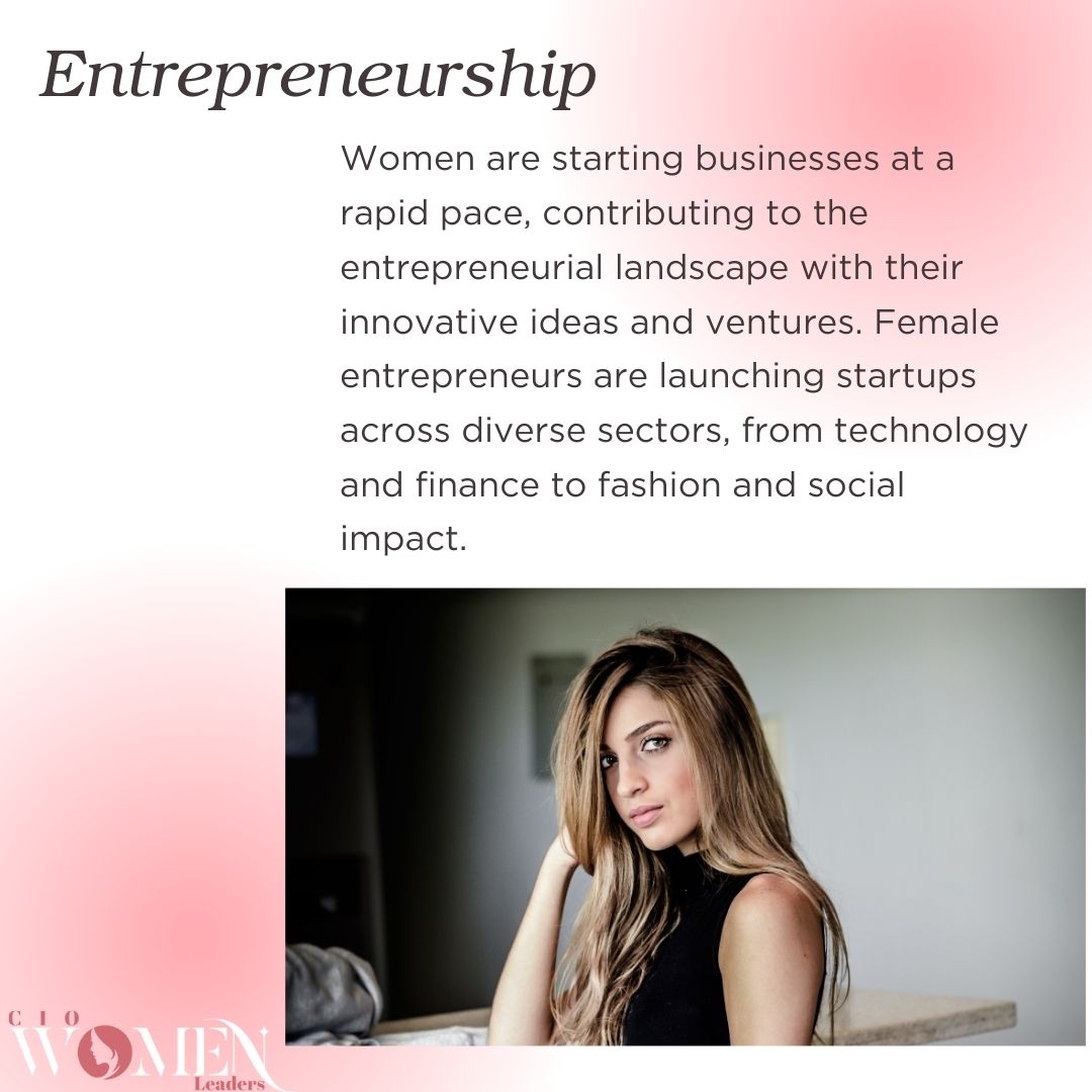 Women are driving entrepreneurship with innovative startups across diverse sectors, from technology to fashion, shaping the entrepreneurial landscape.

#WomenEntrepreneurs #StartupCulture #Innovation #FemaleFounders #EntrepreneurialSpirit