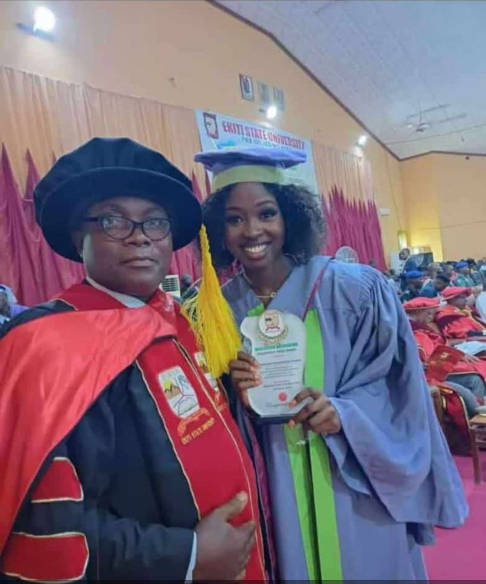 OLANIPEKUN OLUWADAMILOLA PRECIOUS, a Graduate of Business Administration emerges as the Overall Best Graduating Student (Class22) in Ekiti State State University, Ado-Ekiti