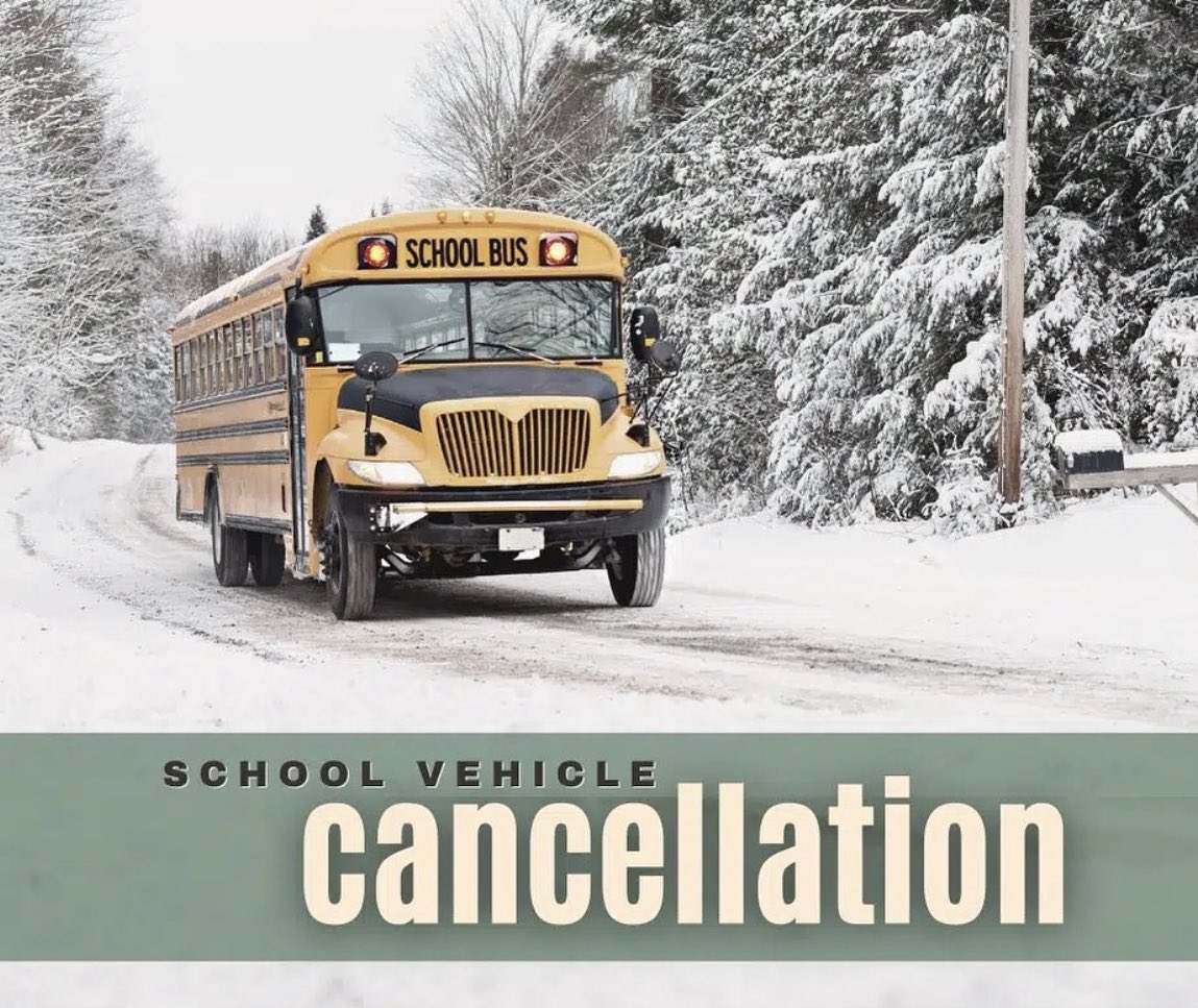 April 4th, 2024: All vehicles in Simcoe County are cancelled today. Schools remain open for student learning.