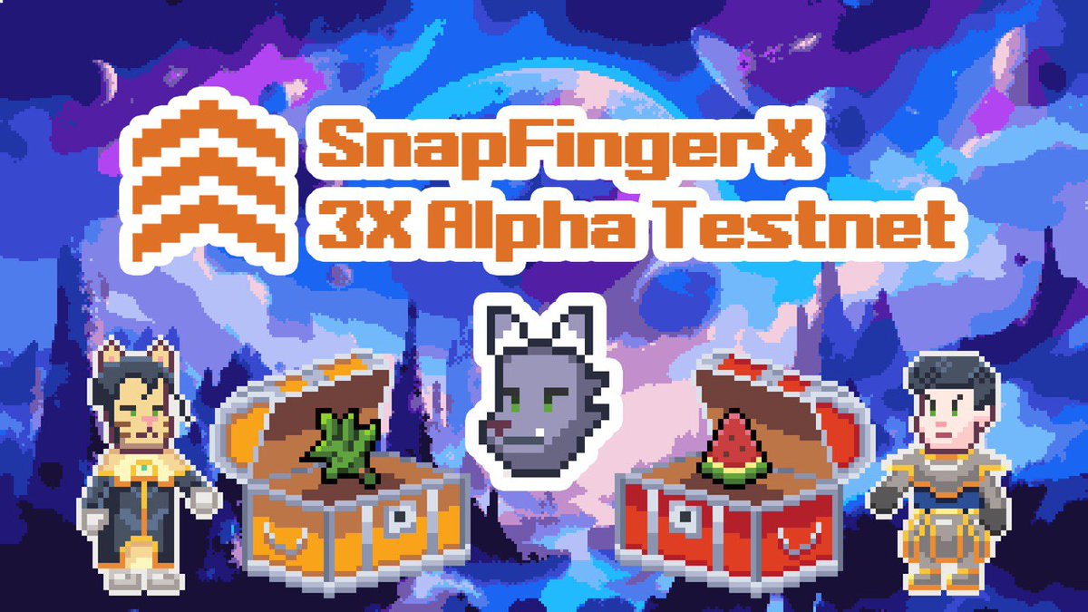 🥳Celebrate the launch of SnapFingerX 'Age of Gem' and join the 3X Alpha Testnet Event!🚀💎 ⏰ Event Duration: 4/4 - 5/1 Experience the ultimate gaming adventure and enjoy triple the chances of getting treasure chest drops like never before! Level up your heroes, conquer PvP