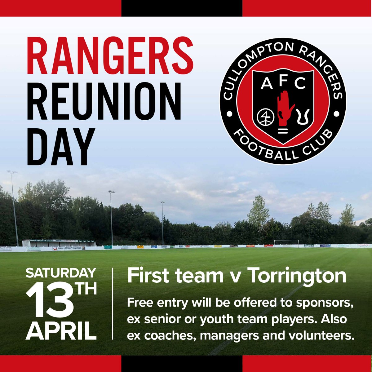 📅 Reminder of a date for your diaries 📷 We would love to see as many ex-Rangers as possible 📷📷⚽️🍻